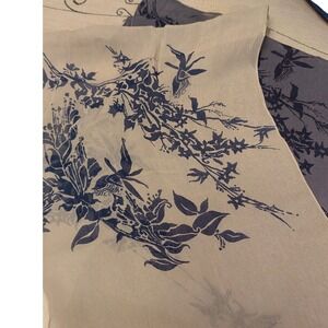 Zazou Storybook Scarf Lavender‎ Nymphs Fairies Rayon Floral Print